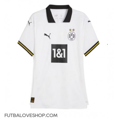 Dres Borussia Dortmund Nico Schlotterbeck #4 Tretina pre Ženy 2024-25 Krátky Rukáv Dres Borussia Dortmund Nico Schlotterbeck #4 Tretina pre Ženy 2024-25 Krátky Rukáv